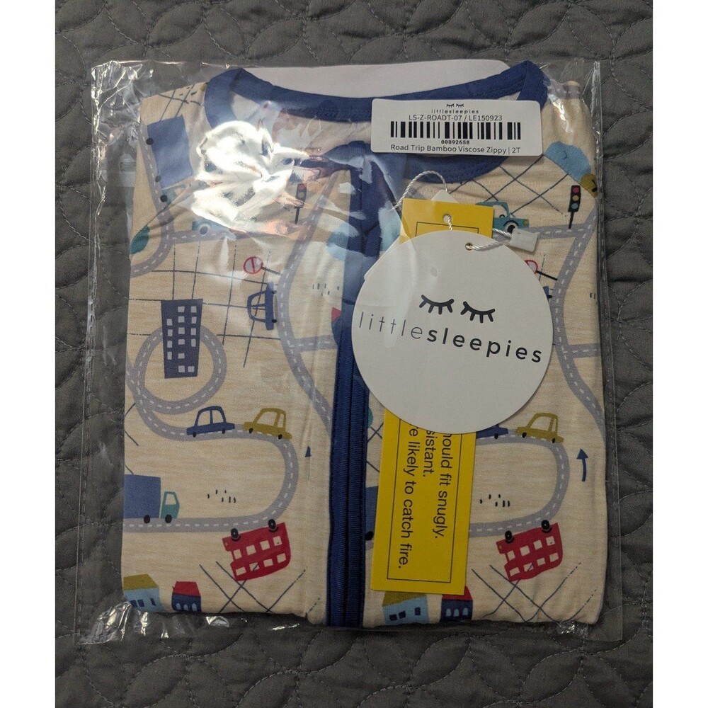 BNIB Little Sleepies Road Trip Zippy size 2T